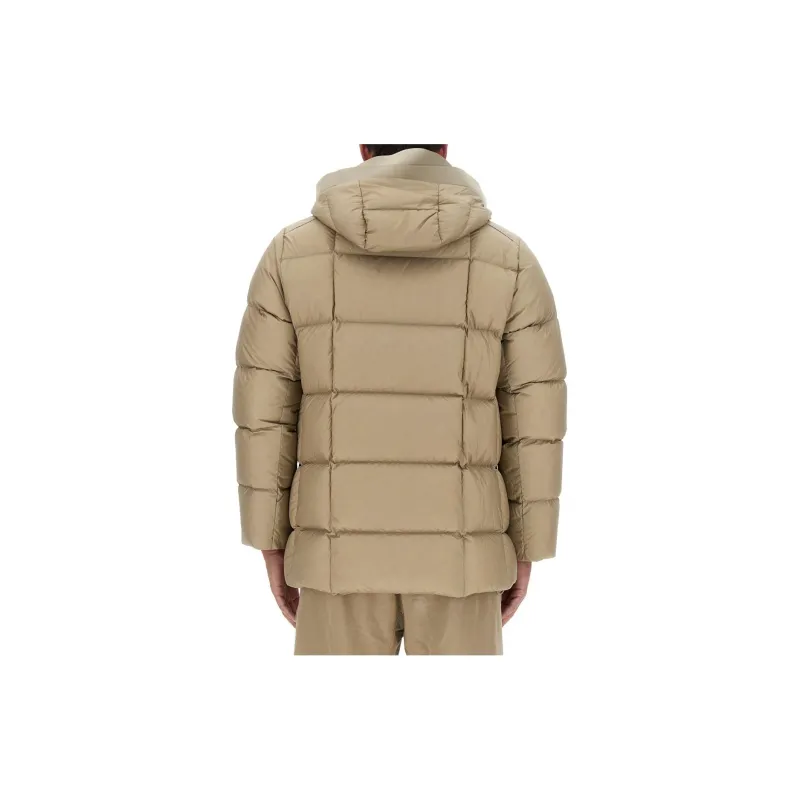 TEN C Norsel Drawstring Hooded Padded Coat-1