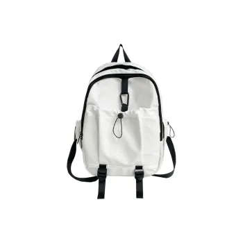 Parker Bear Nylon Backpack Regular Unisex White/Pink/Black/Green