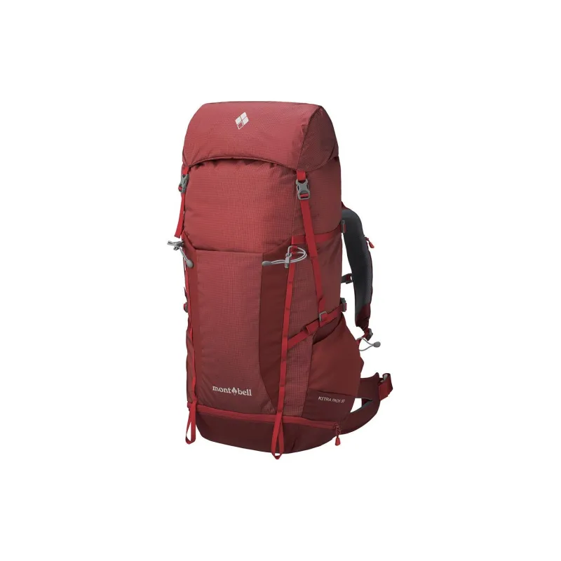 MONTBELL Nylon Outdoor Mountaineering Bag, Backpack Women's Burgundy-0