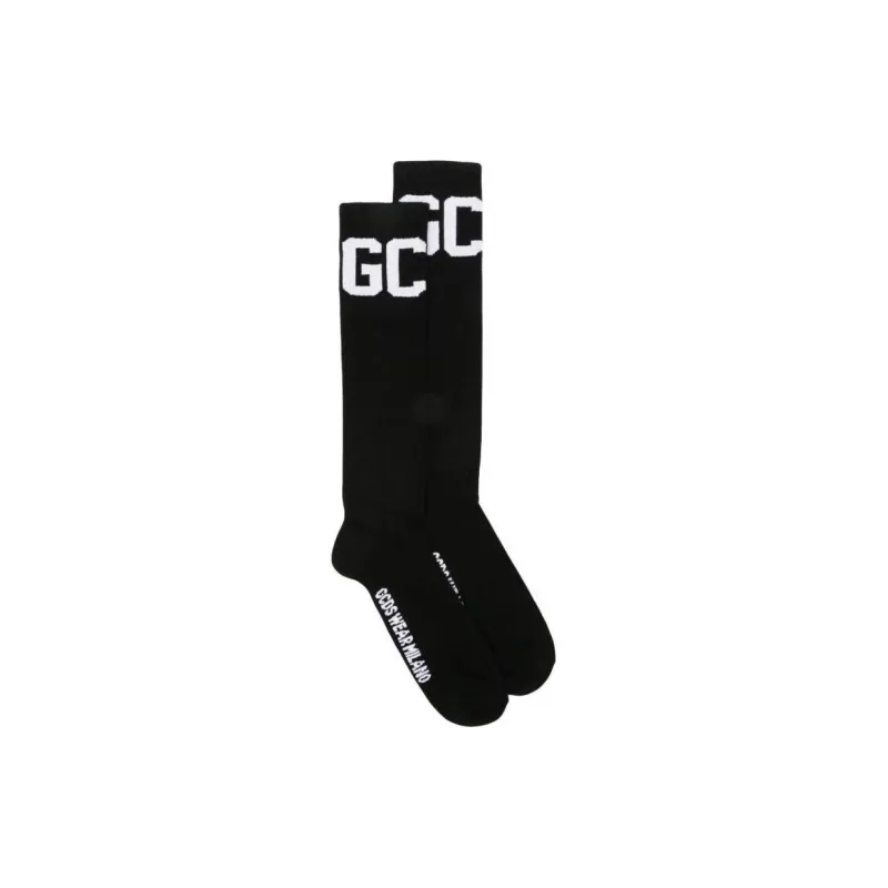 GCDS Logo Intarsia Socks-0