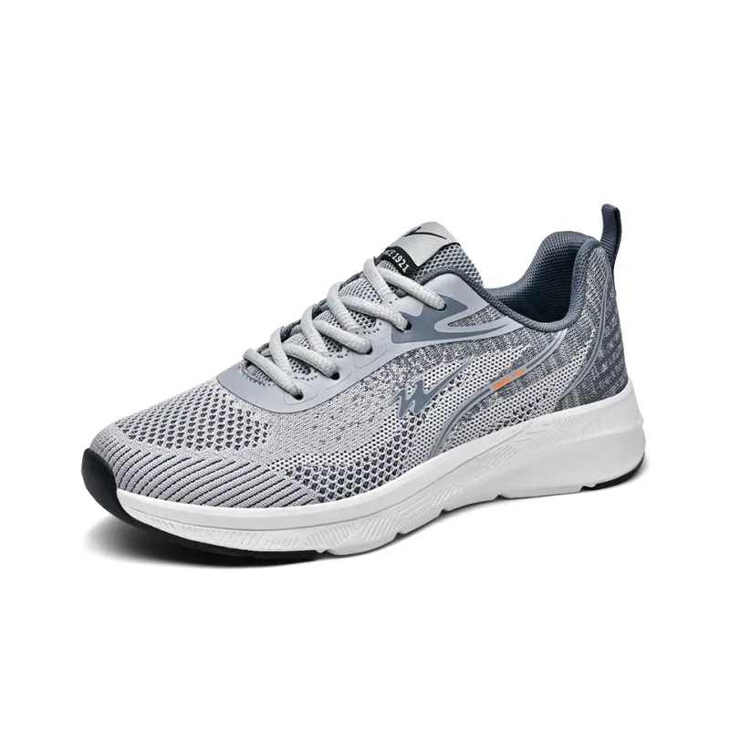 Binary Shock Absorbing, Non Slip, Wear Resistant, Breathable And Lightweight Low Top Running Shoes Unisex Gray-1