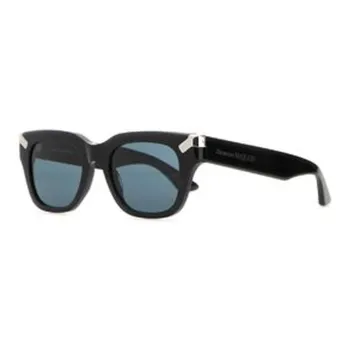 Alexander McQueen Punk Rivet Square Frame Tinted Sunglasses