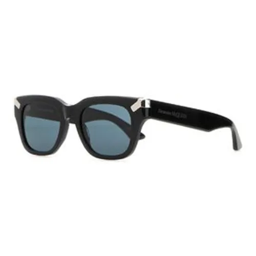 Alexander McQueen Punk Rivet Square Frame Tinted Sunglasses