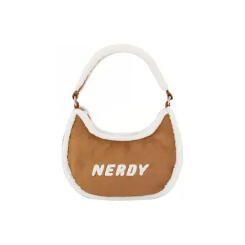 NERDY Polyester Hobo Bag Handbag Regular Women's Brown