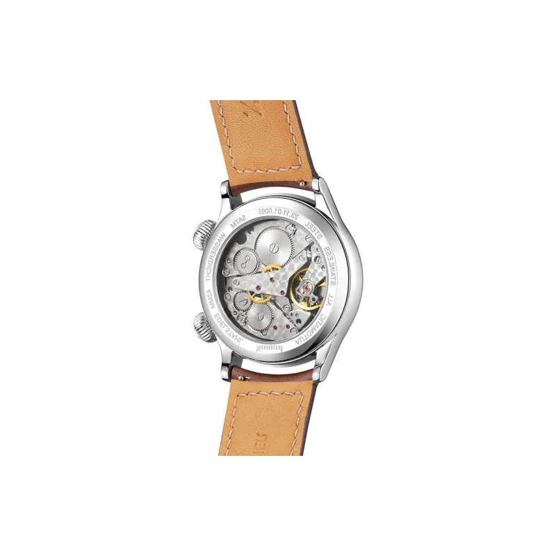 Xomad Manual Mechanical Movement Men's Watches White Dial Grasshopper Alarm Watch-13