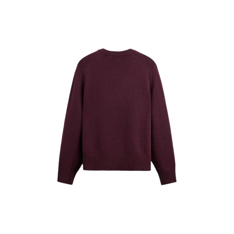 ZARA Sweaters Men Dark Red-1