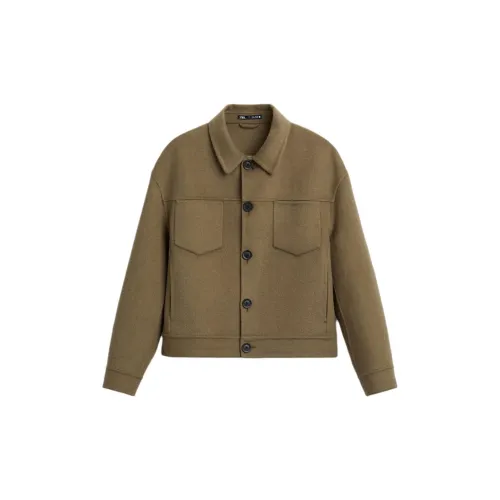 ZARA Jackets Men Gray