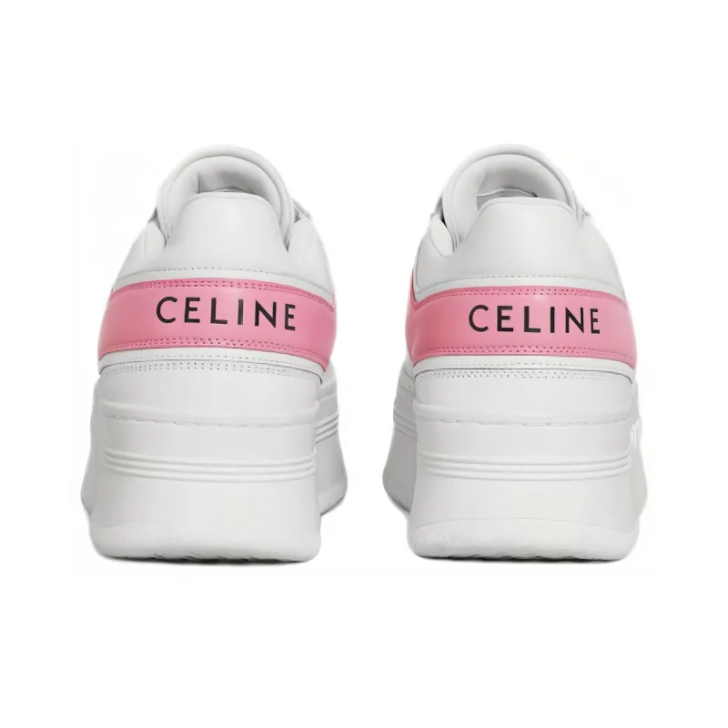 CELINE Block Low-Top Skateboard Shoes Women's White-2