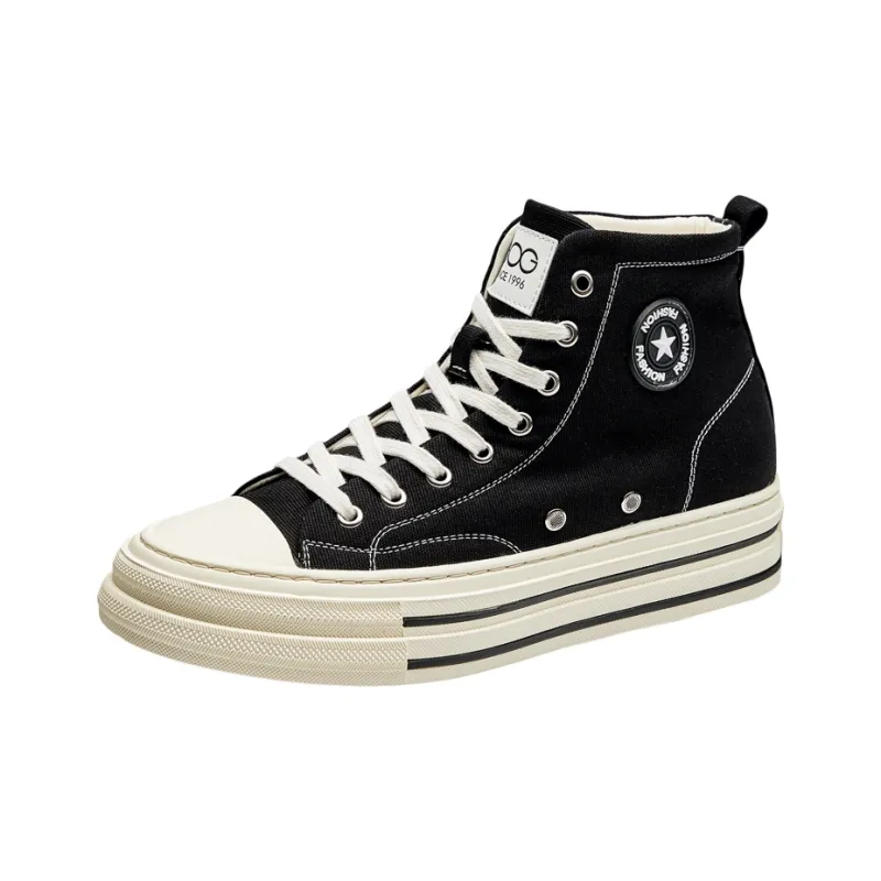 GOG Breathable Quick Dry Mid Top Classic Canvas Shoes Men's-1