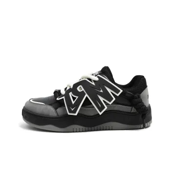 Meiretu Anti Slip Wear Resistant Low Top Skateboard Shoes Men's Black