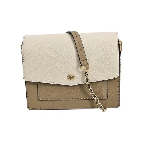 TORY BURCH Robinson Shoulder Bags Cheese White Multicolor