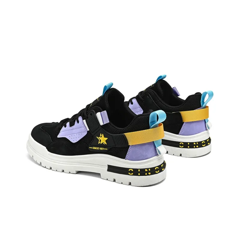 Binary Low Top Skateboard Shoes Men's Black-4