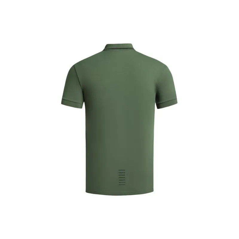 EMPORIO ARMANI EA7 SS24 Polo Shirt Men's Green-1