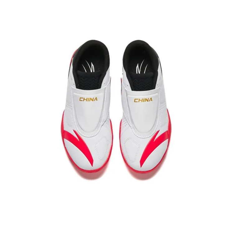 Anta Abrasion Resistant Breathable Low Top Training Shoes Men's White Black Red-1