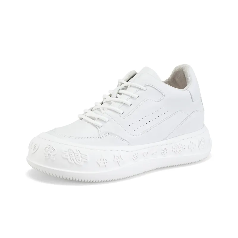 IiJin Slip-Resistant Cushioning Height Increasing Low-Top Skateboard Shoes Women's-1