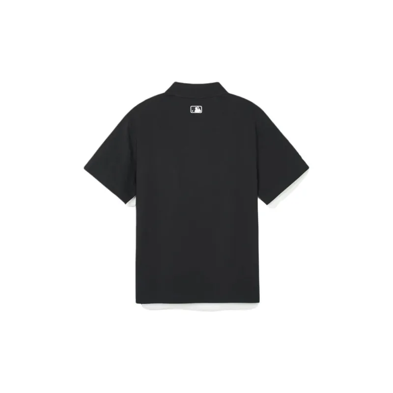 MLB New York Yankees Polo Shirts Men Black-1