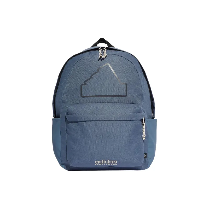 Adidas Polyester Backpack Regular Unisex Ink Blue & Black & Light Gray-0