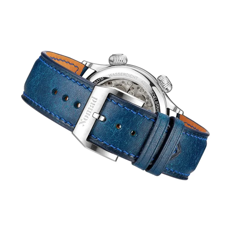 Xomad Manual Mechanical Movement Men's Watches White Dial Grasshopper Alarm Watch-12