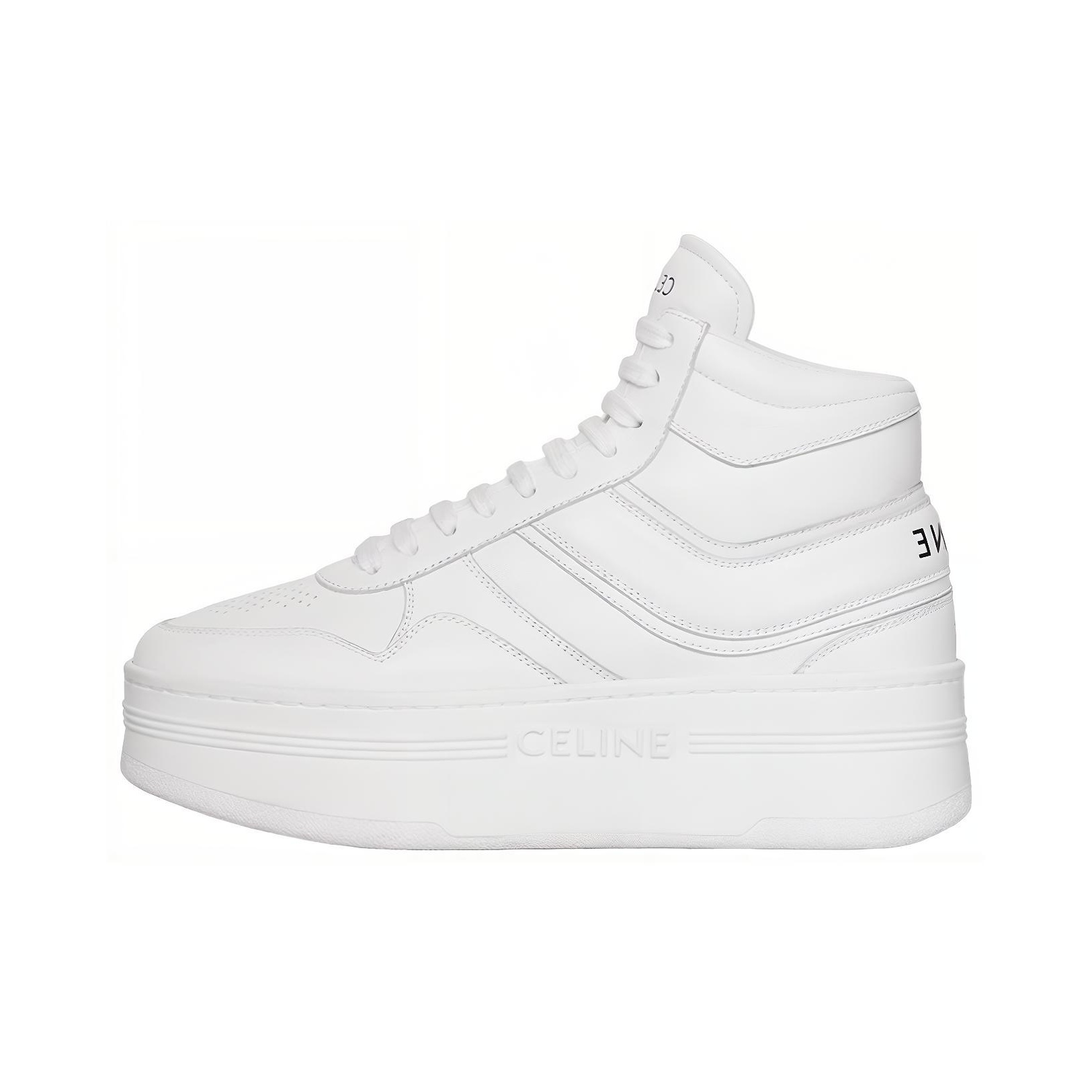CELINE | CT-04 LOW TRAINER OPTIC WHITE スニーカー CELINE TRAINER CT-04 LOW LACE-UP SNEAKER IN CALFSKIN - OPTIC
