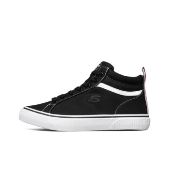 Skechers Abrasion Resistant Cushioning High Top Canvas Shoes Women's Black