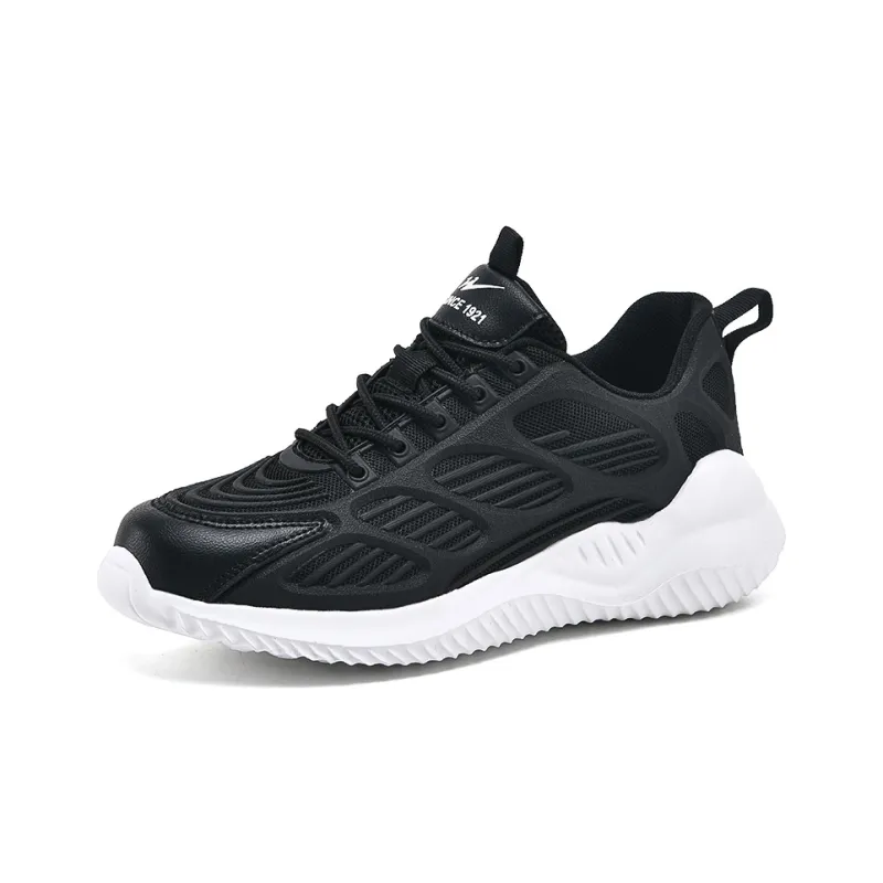 Binary Cushioning, Abrasion Resistant, Lightweight, And Breathable Low Top Casual Shoes Unisex Black White-1