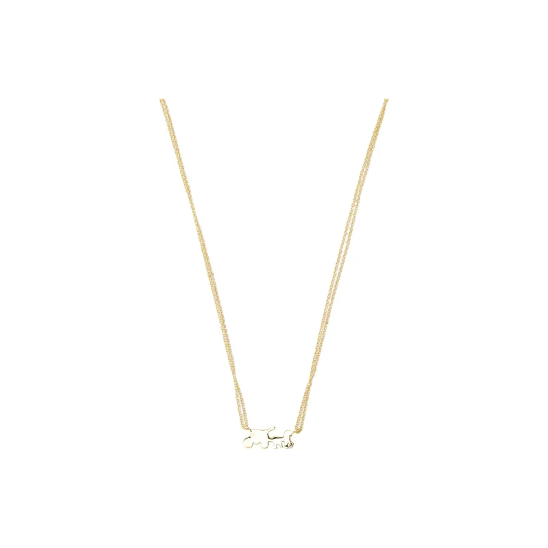 COACH Brass Necklaces Women's Gold-1