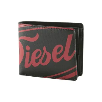 DIESEL PVC Wallet Unisex Black & Red