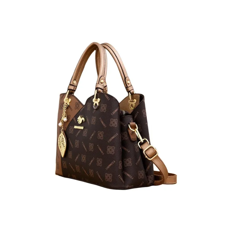 Weymond Soft Leather PU Shoulder Bag Crossbody Bag Handbags Regular Women's Red/Champagne-3