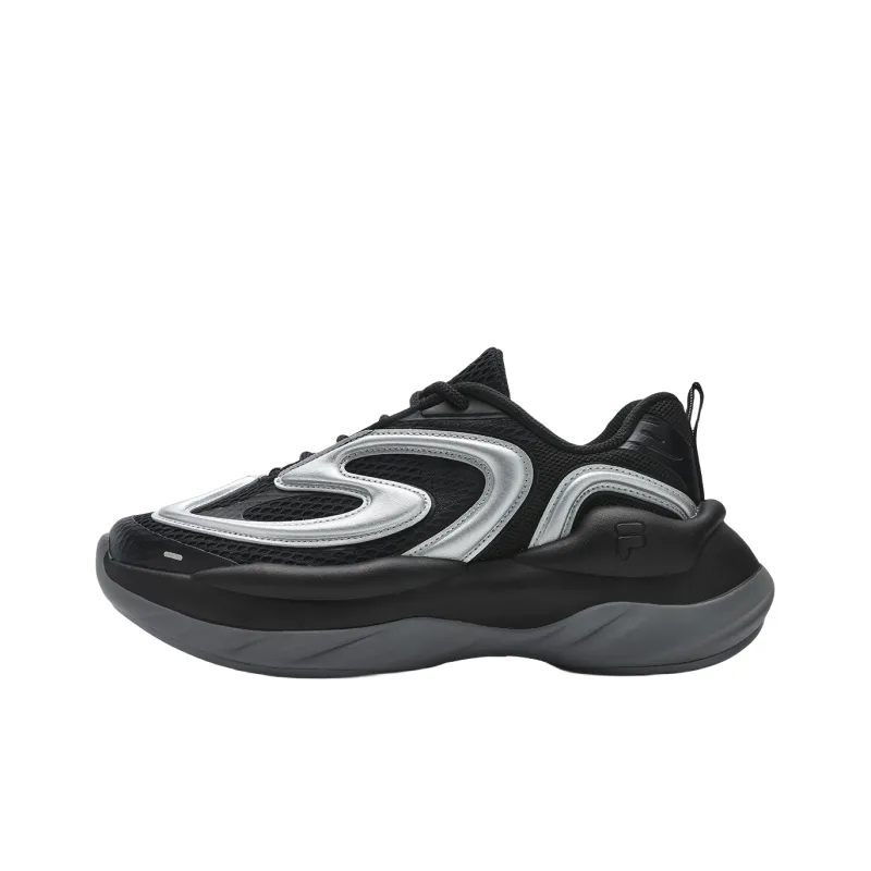 FILA FUSION BUZZARD Meteor Shoes Coverage Moisture Wicking Breathable Low Top Casual Shoes Women's Black-0