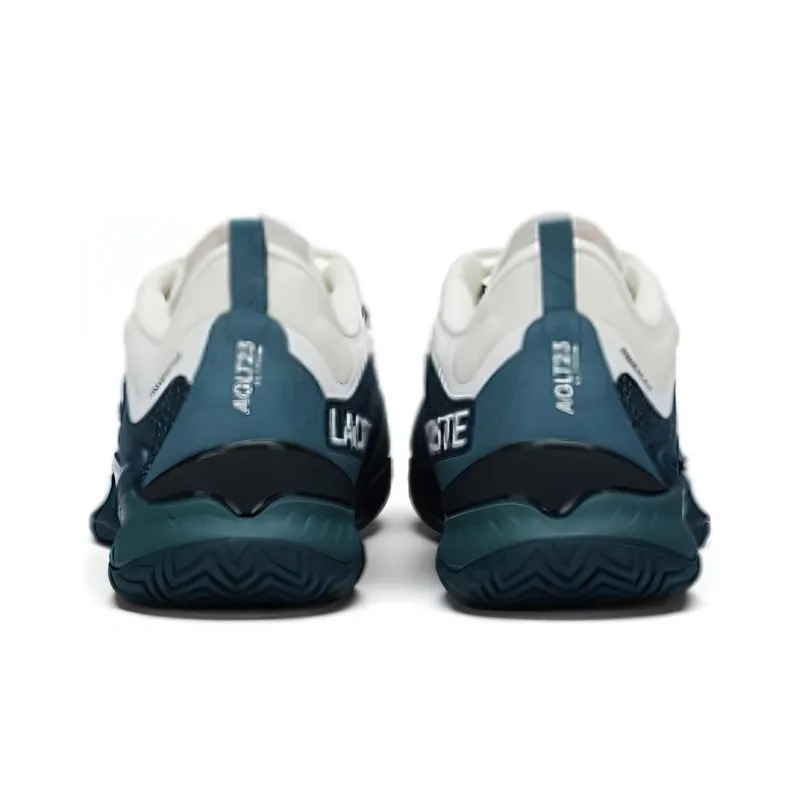 LACOSTE Low Top Casual Shoes Men's Dark Green White-3
