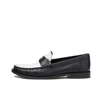 COACH Jolene Logo-plaque Leather Loafers