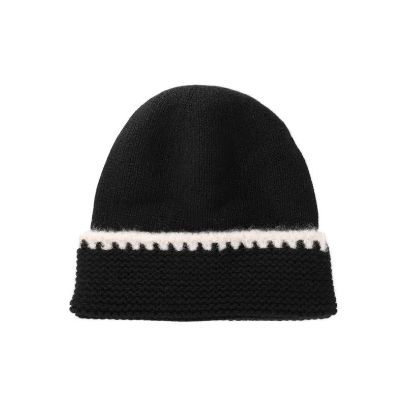 CHANEL Cashmere Beanies Unisex Black-1