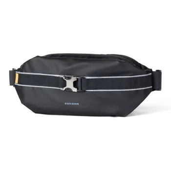 BISON DENIM Oxford Fabric Bag Black Casual Shoulder Bag Crossbody Bag Fashion Small Bag Men's Bag Men's