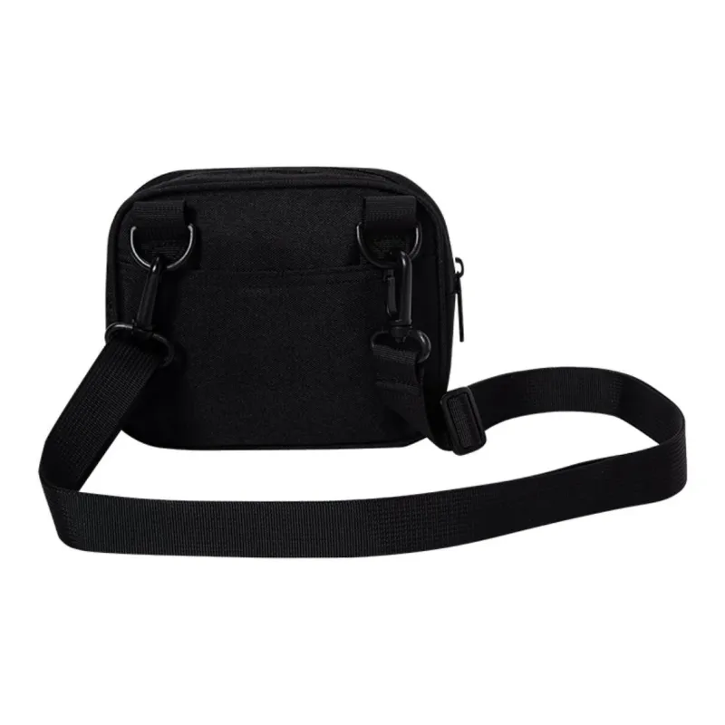 Erke Textile Fabric Crossbody Bag Regular Unisex Jet Black-2