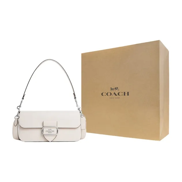 COACH Morgan Leather Crossbody One Shoulder Handbag Small Size Women's Beige-5