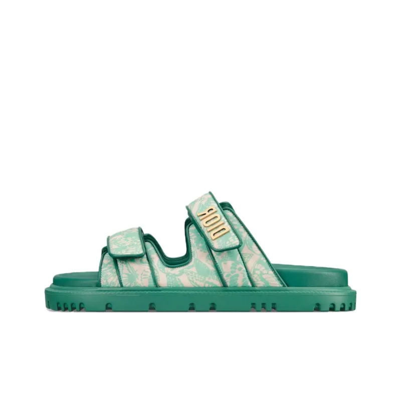 DIOR EVA Slide Slippers Women's Green White-0