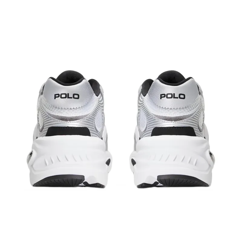Polo Ralph Lauren Low Top Casual Shoes Men's Silver White-3