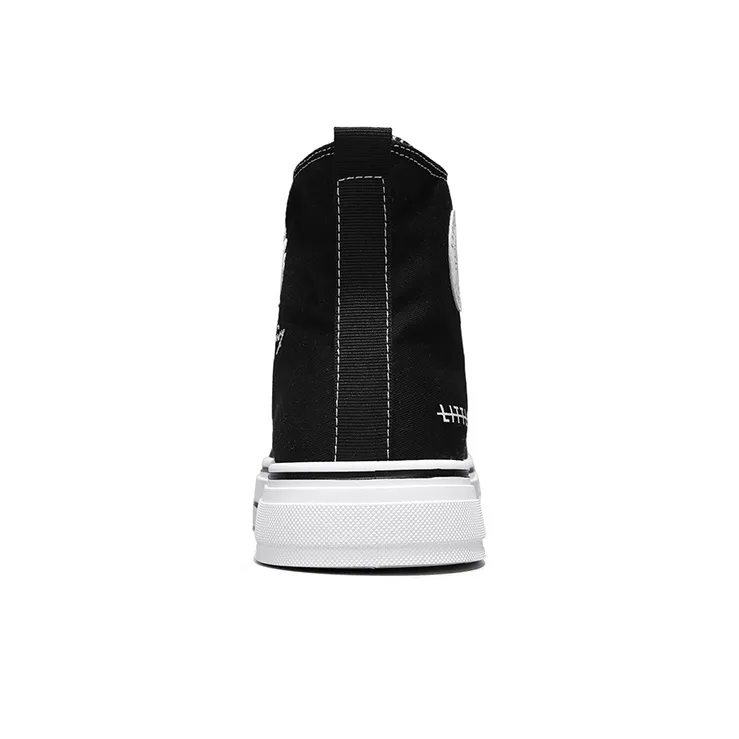 Little Daisy Small Daisy Height Increasing Wear-Resistant Breathable Slip-Resistant High-Top Canvas Shoes Men's-5