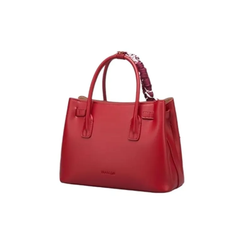 YEARCON Synthetic Leather Shoulder Bag, Handbag Tubas Women's Burgundy-4
