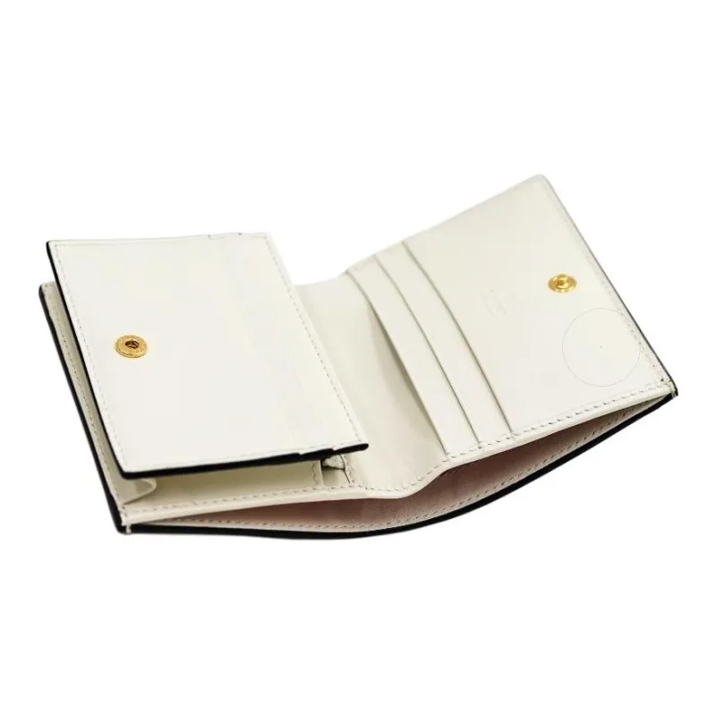 GUCCI Valentine's Day Collection Canvas With Leather Wallet Women's Ebony/White-6
