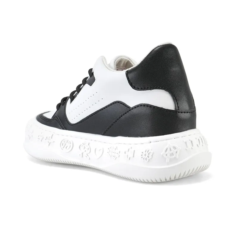 IiJin Slip-Resistant Cushioning Height Increasing Low-Top Skateboard Shoes Women's-8