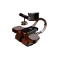[Fat Burning Complete Set]Black Four-Wheel Abdominal Roller+Leg Curl Machine+Yoga Mat 180cm+Sweat-Intensifying Belt