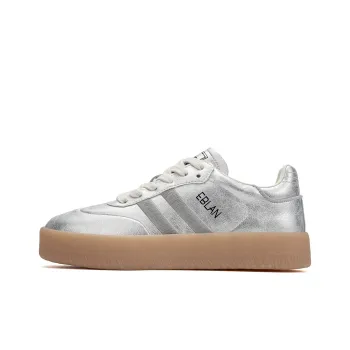 EBLAN Low Top Skateboard Shoes Women's Silver