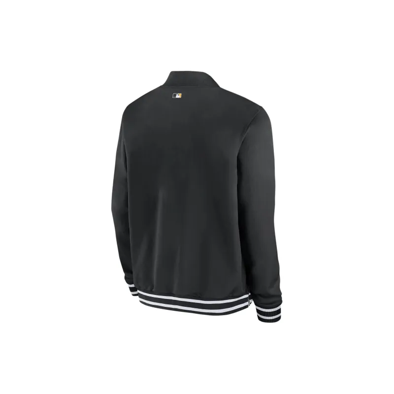 Nike Pittsburgh Pirates Authentic Collection Men's Nike Mlb Full-Zip Bomber Jacket-1