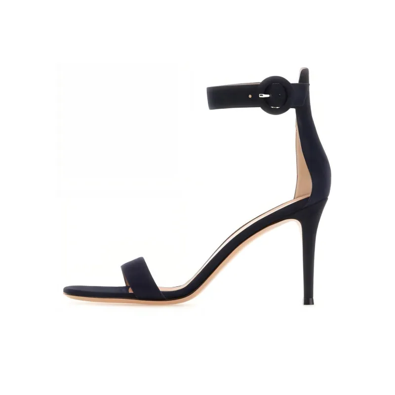 GIANVITO ROSSI Ricca 95mm Suede Sandals-0