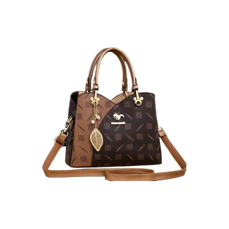Weymond Soft Leather PU Shoulder Bag Crossbody Bag Handbags Regular Women's Red/Champagne-1