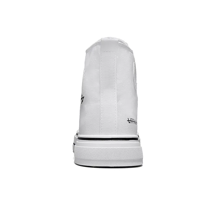 Little Daisy Small Daisy Height Increasing Wear-Resistant Breathable Slip-Resistant High-Top Canvas Shoes Men's-12
