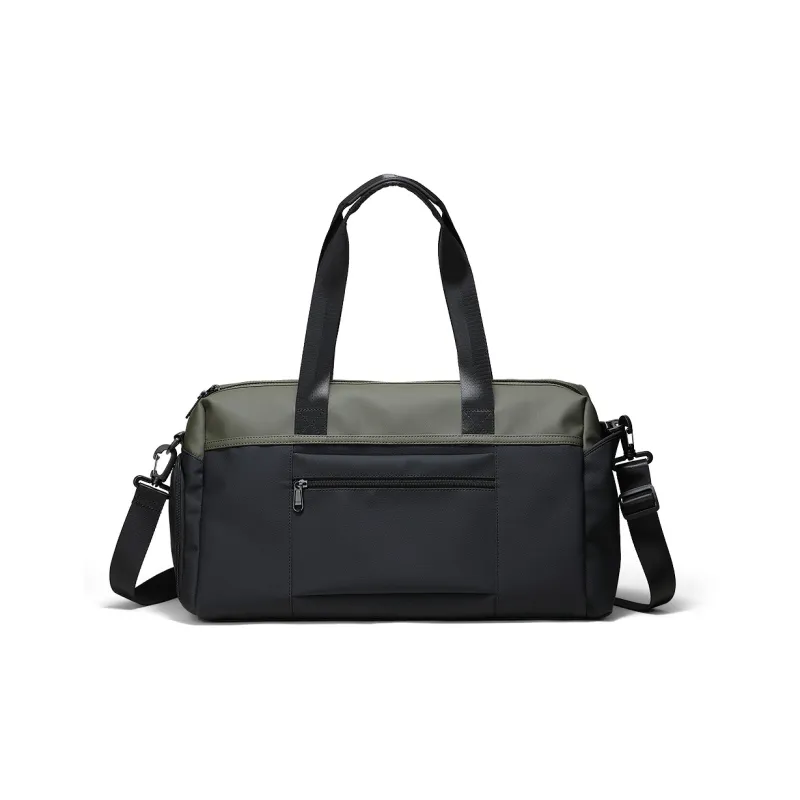 Fillove Fabric Shoulder Bag Crossbody Bag Travel Bag Regular Men's Black & Green-2