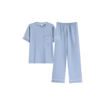 Mulong Family Pajama Set Women's Light Blue