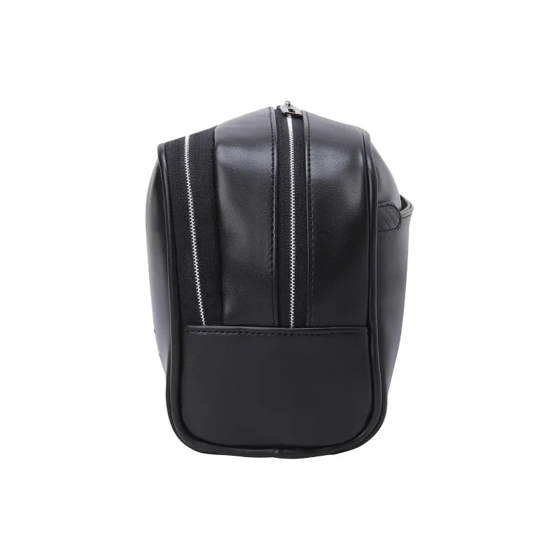 DESCENTE Polyester, Synthetic Leather Handbag Unisex Black-2